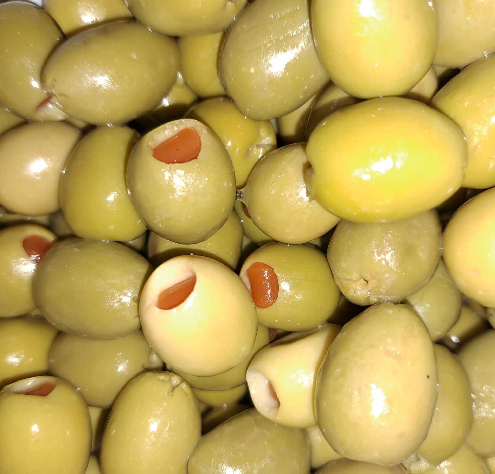 Olive Verdi Farcite al Peperone